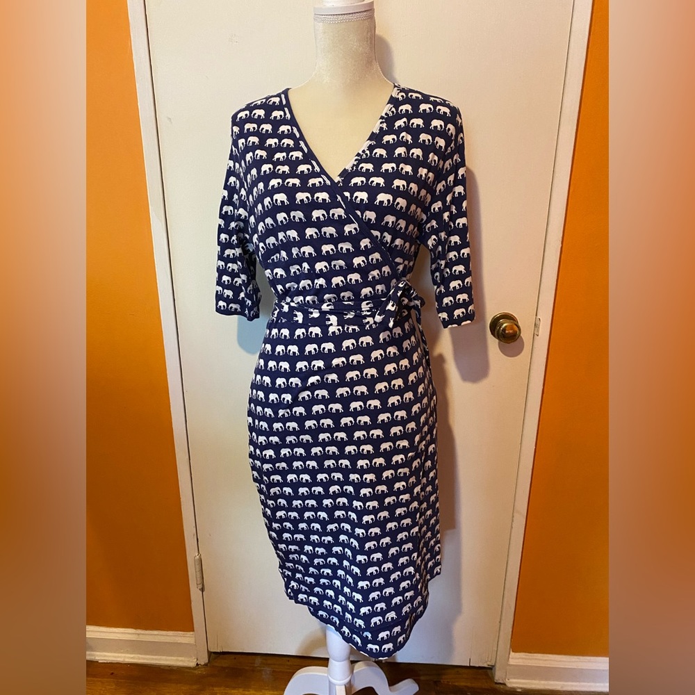 Sugarhill Brighton Marian Elephant Print Wrap Dress